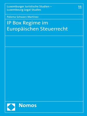 cover image of IP Box Regime im Europäischen Steuerrecht